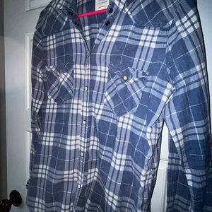 American eagle flannel pearl snap